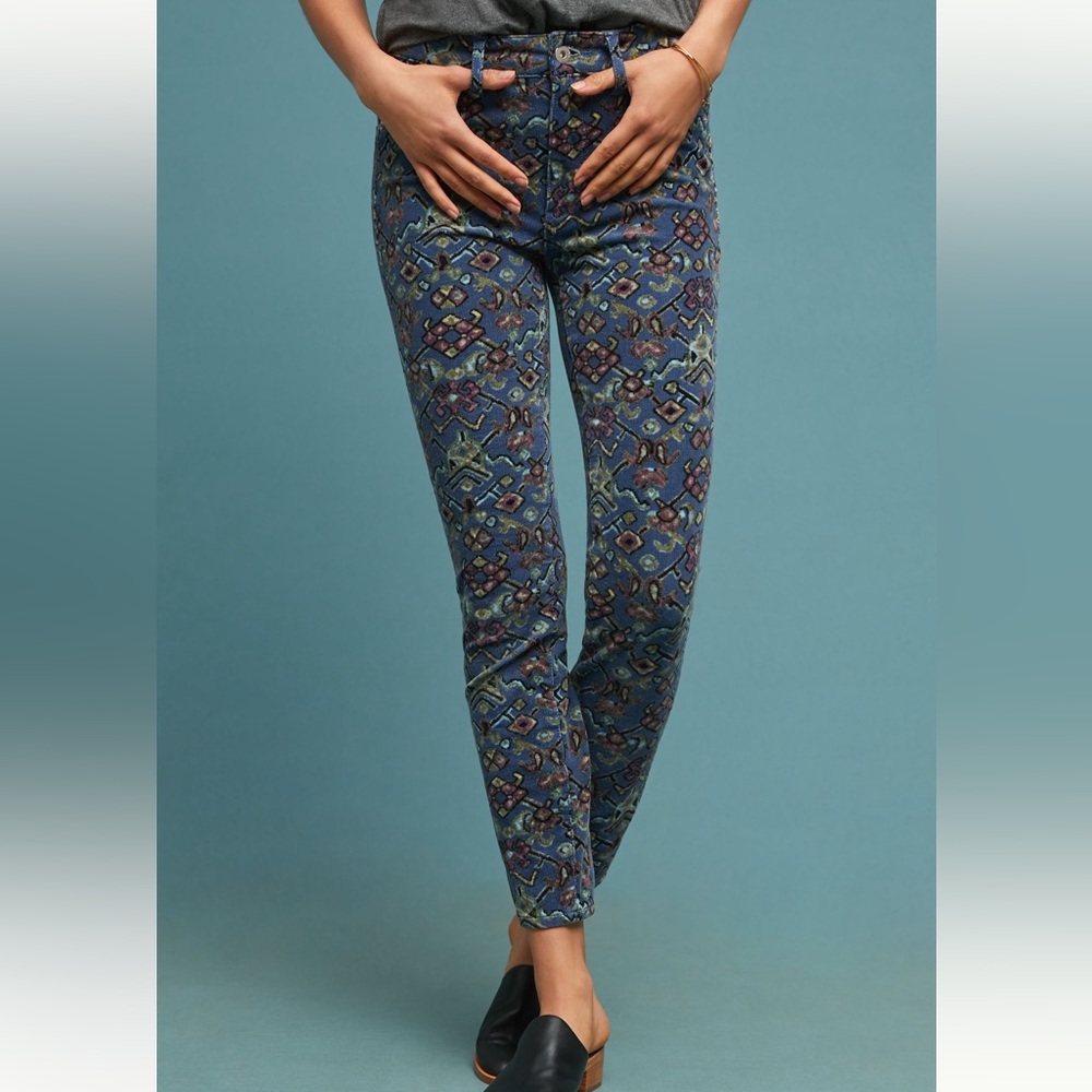 ANTHROPOLOGIE / PILCRO Corduroy High-Rise Skinny Jeans - Sz 25